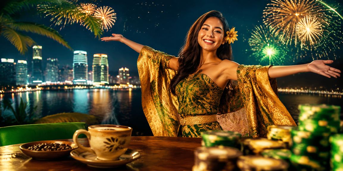 Bonus deposit kasino ditampilkan dalam suasana kafe lokal yang santai