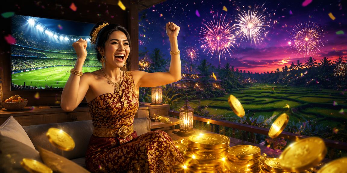 Suasana festival taruhan kasino yang meriah dengan lampu warna-warni dan keramaian